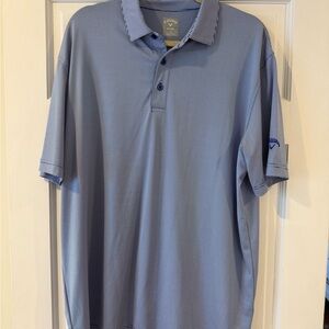 Callaway Men's Striped Blue Polo Shirt
